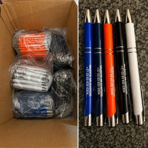 Custom branded promotional pens by Charlie Delta Marketing